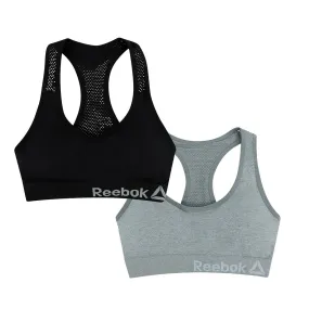 Reebok Women's Racer Back Bralette w/ Cutouts 2-Pack