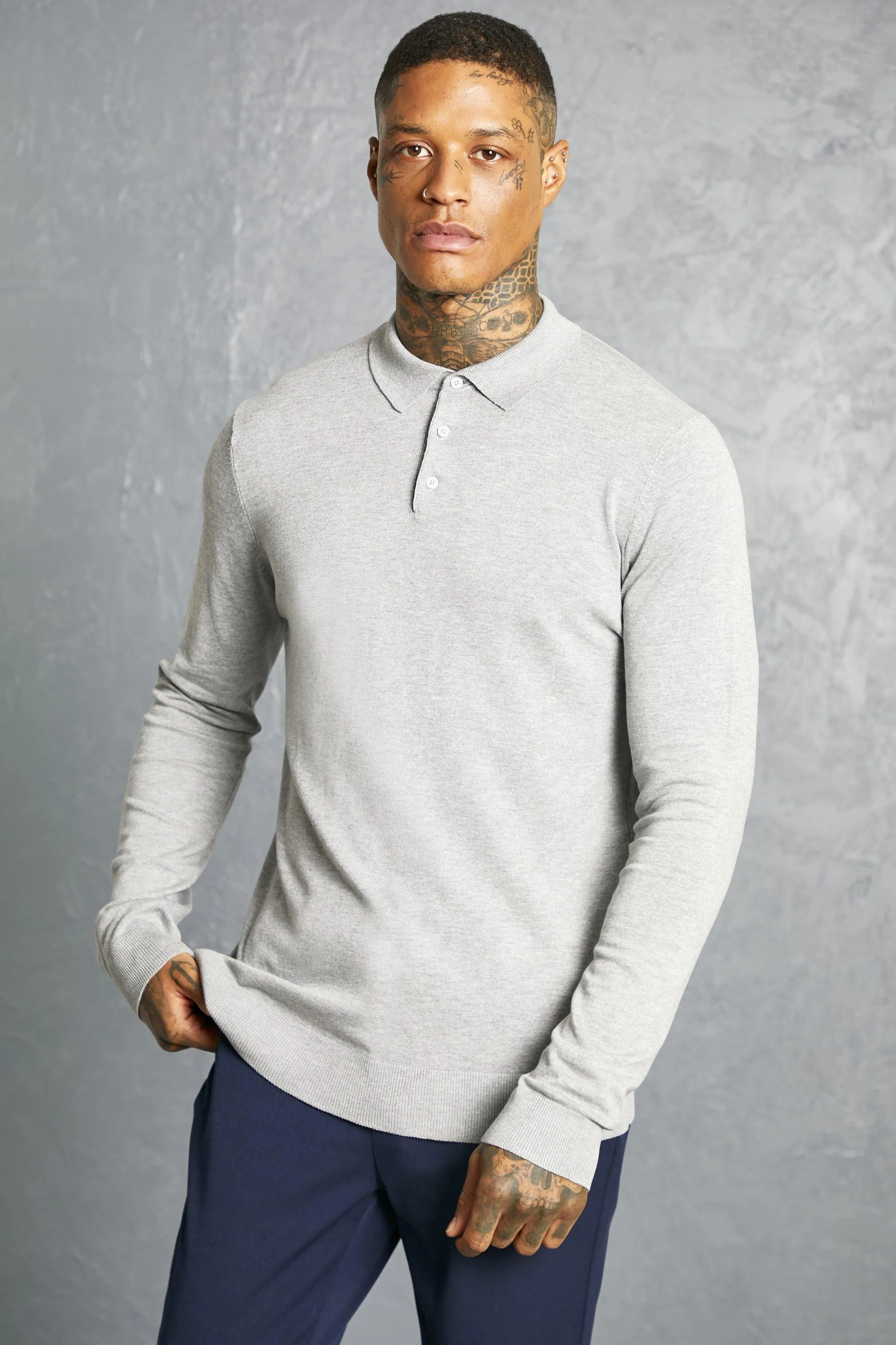 Regular Long Sleeve Polo