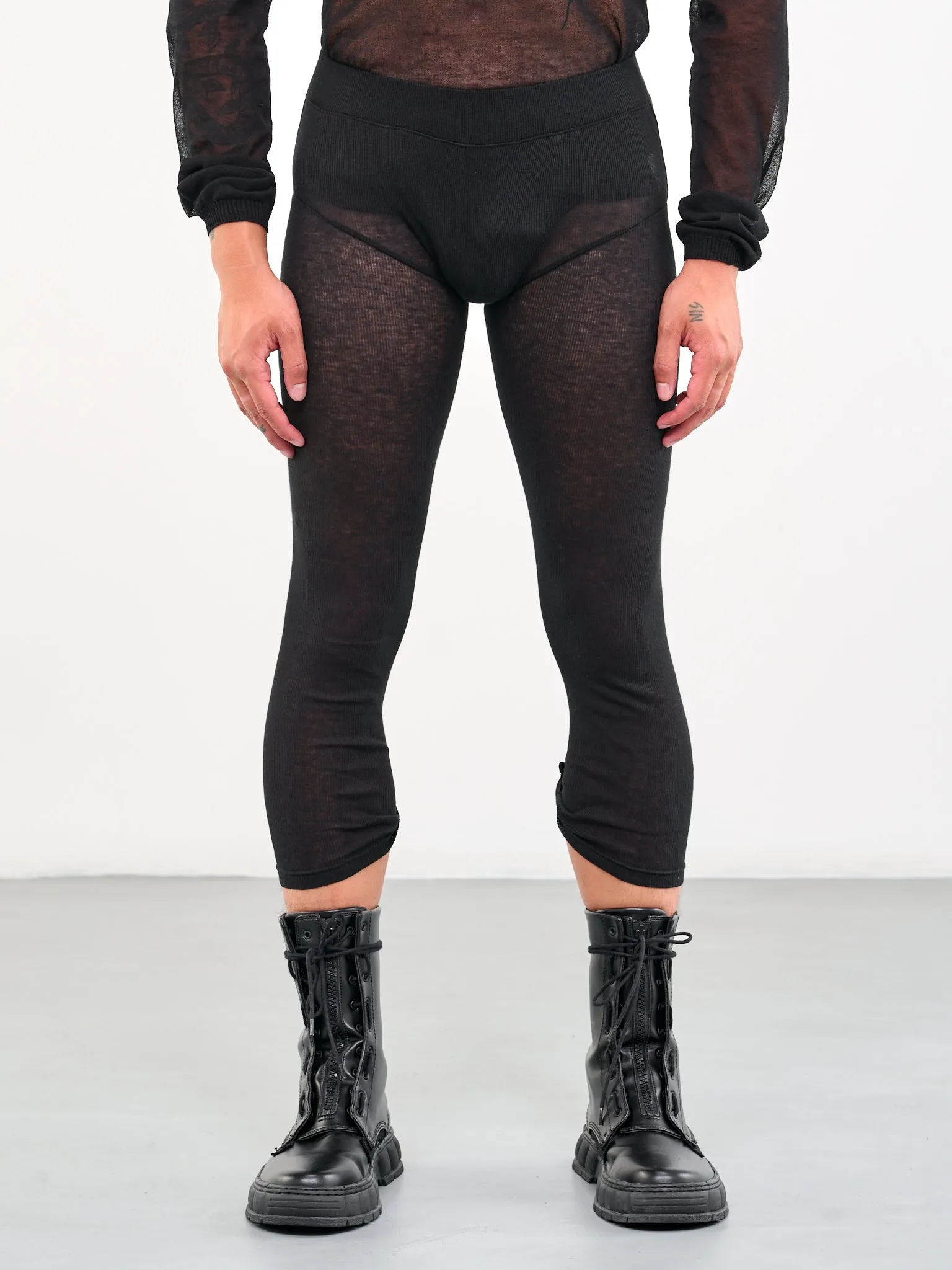 Rib Leggings (JS-78-C00000-10000-BLACK)