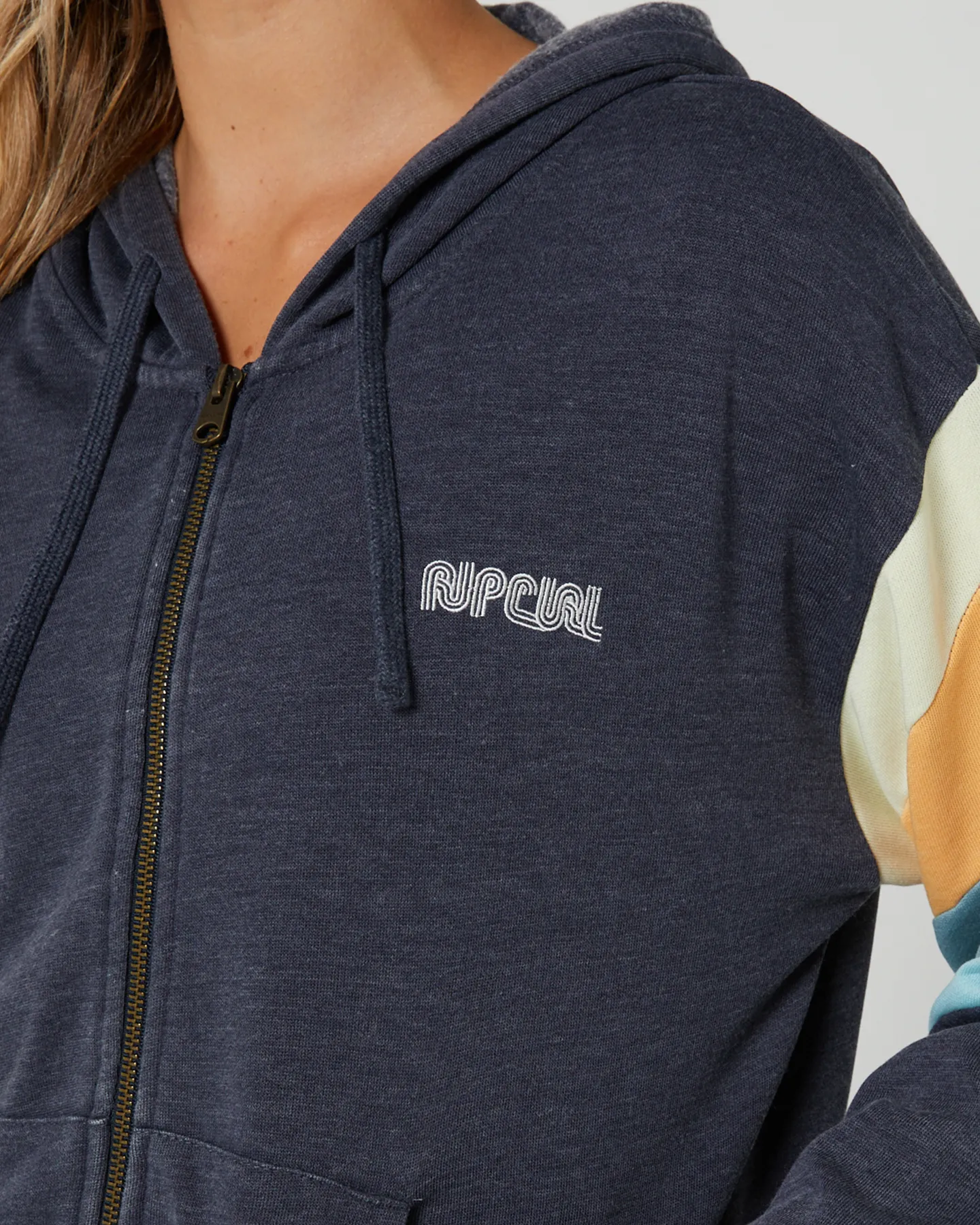 Rip Curl Surf Revival Zip Thru Hoodie - Navy | SurfStitch