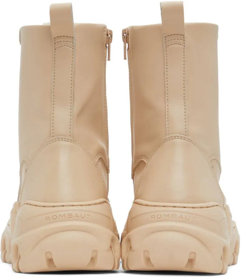 Rombaut SSENSE Exclusive Beige Boccaccio II High-Top Sneakers