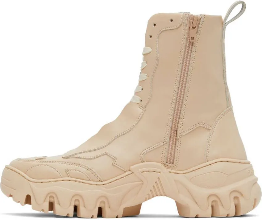 Rombaut SSENSE Exclusive Beige Boccaccio II High-Top Sneakers