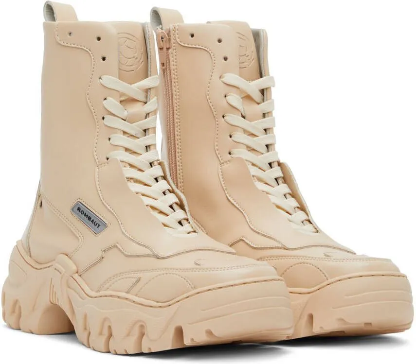 Rombaut SSENSE Exclusive Beige Boccaccio II High-Top Sneakers