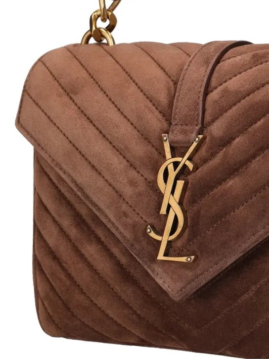 Saint Laurent   Medium College suede shoulder bag 