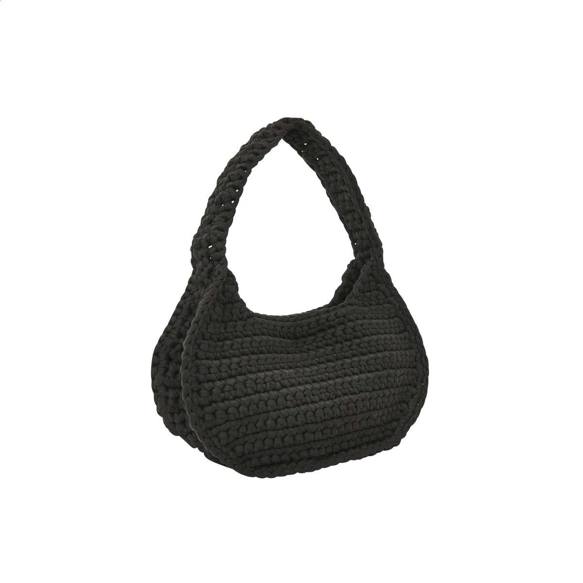 SAND CROCHET bag - PAVED BLACK