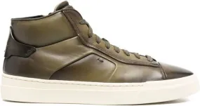 Santoni hi-top sneakers Green