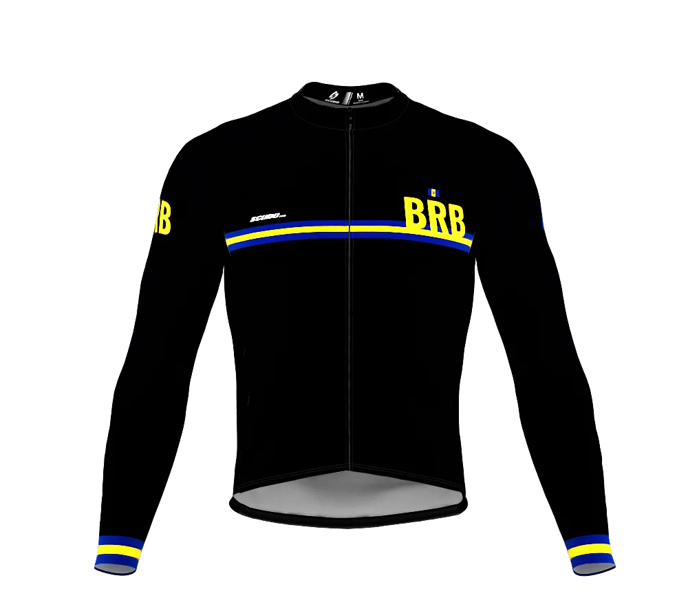 ScudoPro Pro Thermal Long Sleeve Cycling Jersey Country CODE Barbados Black | Men and Women