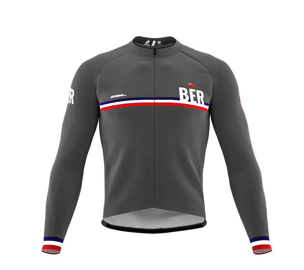 ScudoPro Pro Thermal Long Sleeve Cycling Jersey Country CODE Bermuda Gray | Men and Women