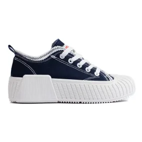 Seastar Shelovet women's low-top navy blue sneakers