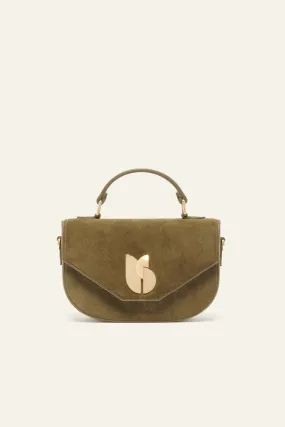 SIGN suede bag