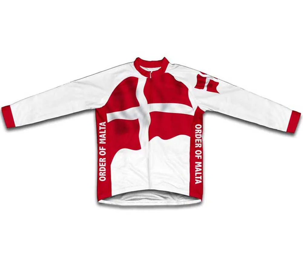 Sovereign Military Order Of Malta Flag Winter Thermal Cycling Jersey