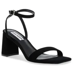 Steve Madden W' Luxe Black Suede Sandals