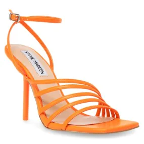 Steve Madden Womens All In Neon Apricot Sandals