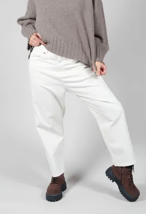 Straight Leg Jeans in White