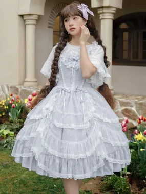 Sweet Lolita Dress Polyester Sleeveless Jumper Lolita Dress