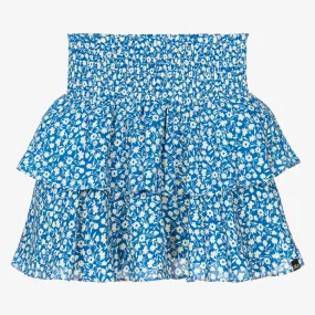 Teen Blue Floral Skirt