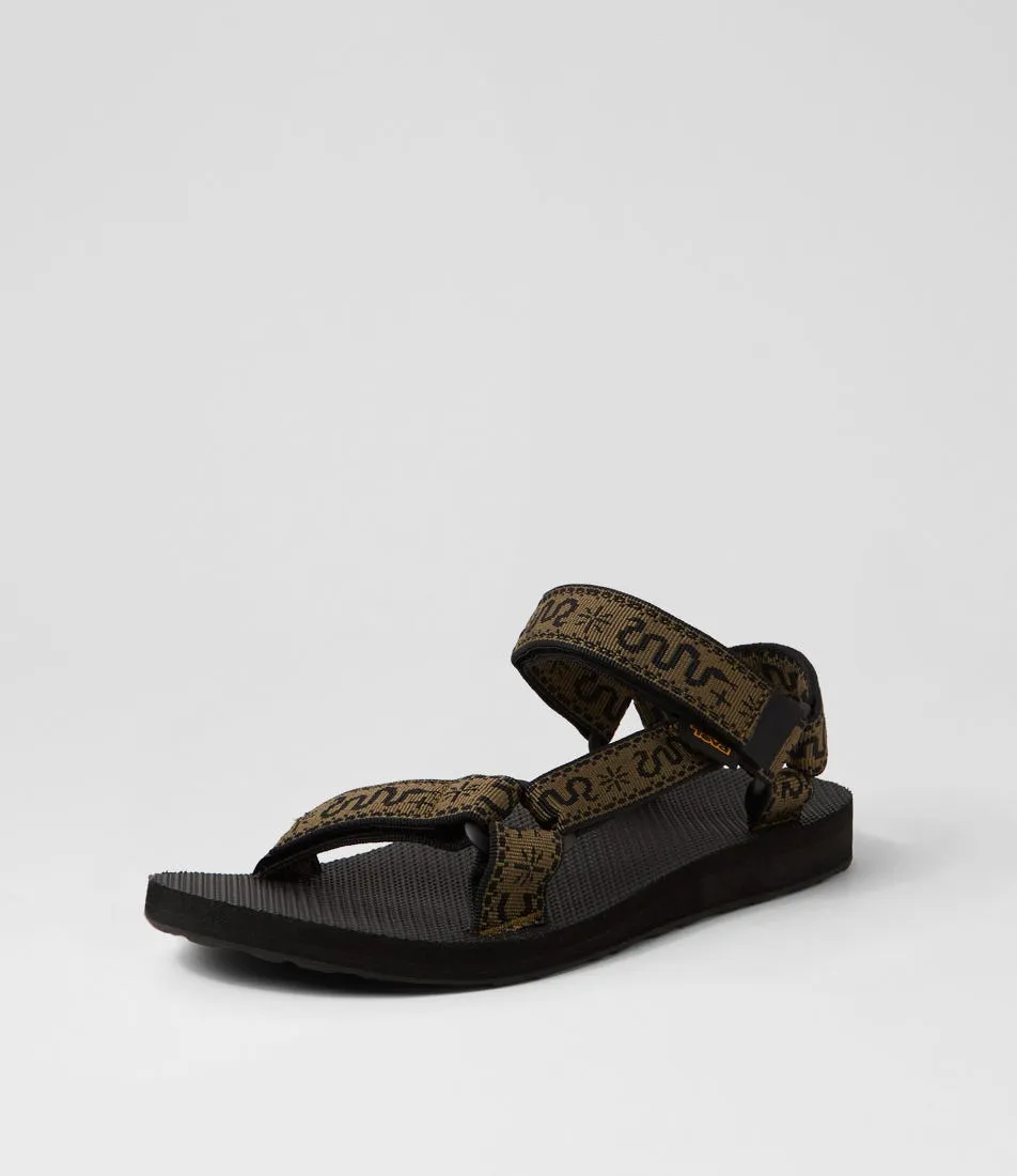 TEVA Original Uni Bandana Dark Olive Fabric Sandals