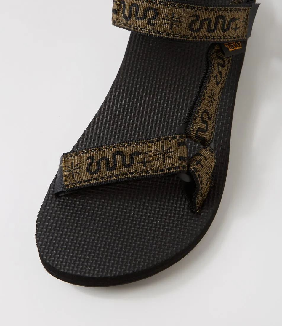 TEVA Original Uni Bandana Dark Olive Fabric Sandals