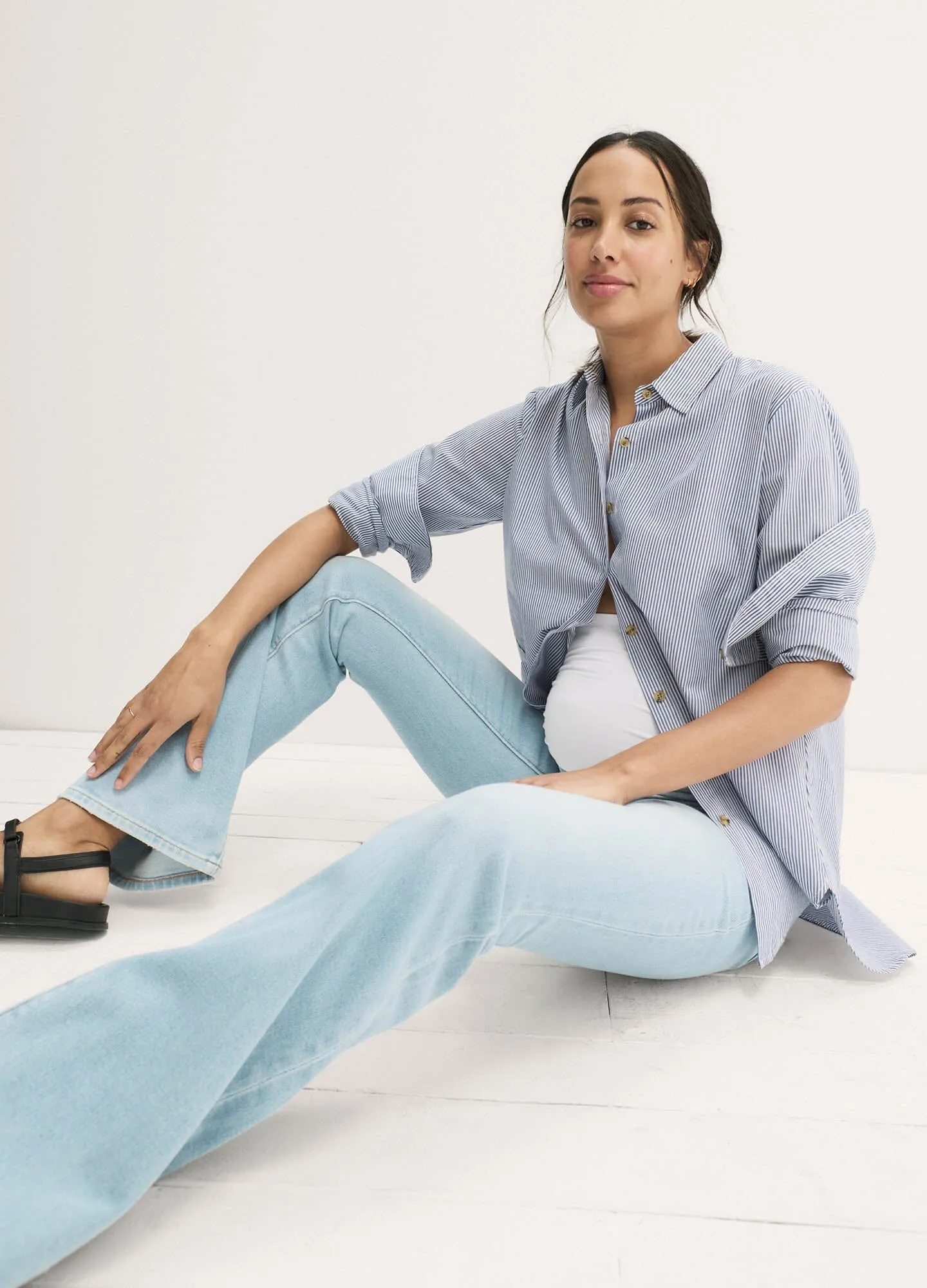 The Over The Bump Maternity Flare Jean