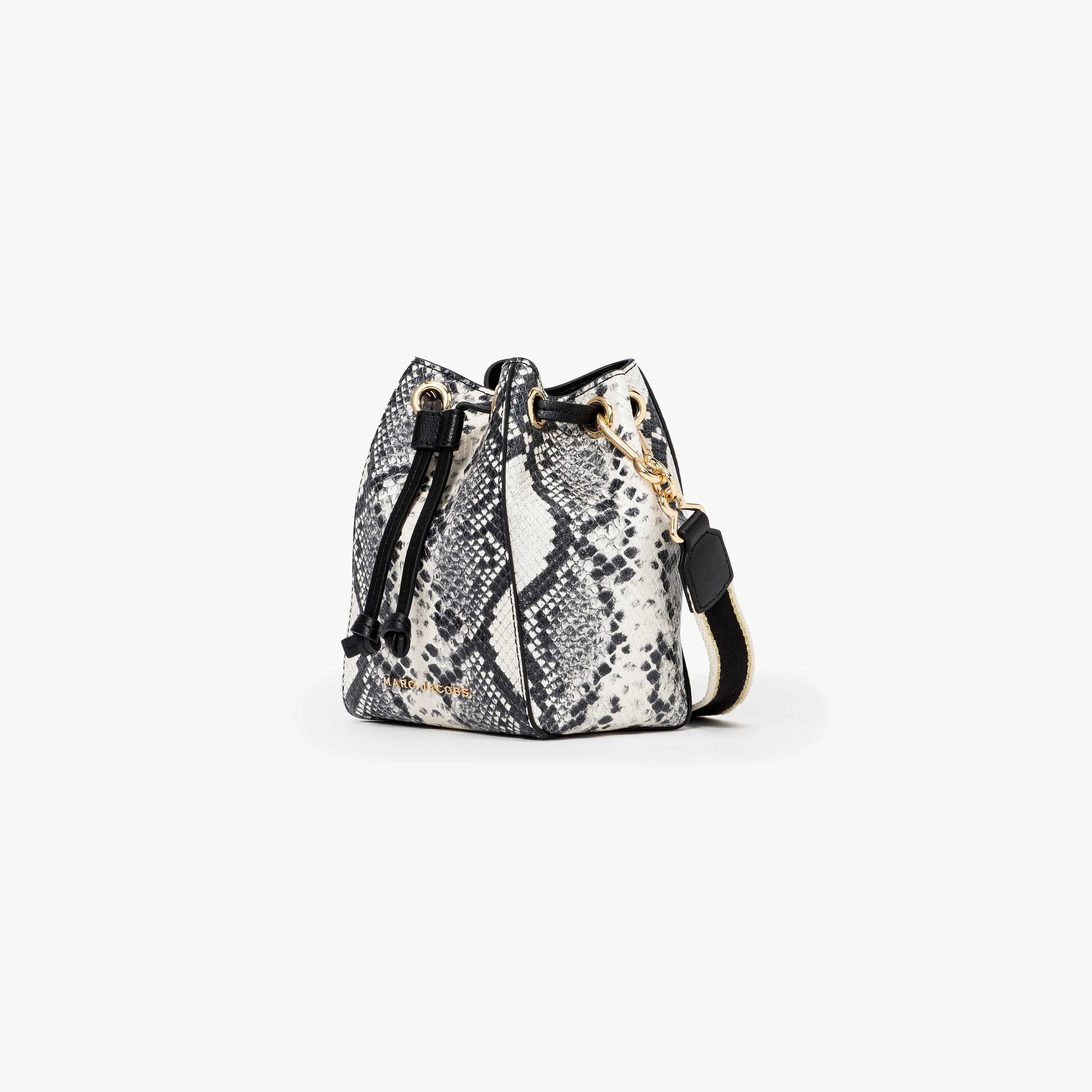 The Python-Embossed Bucket Bag