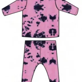 tie dye pink thermal PJs