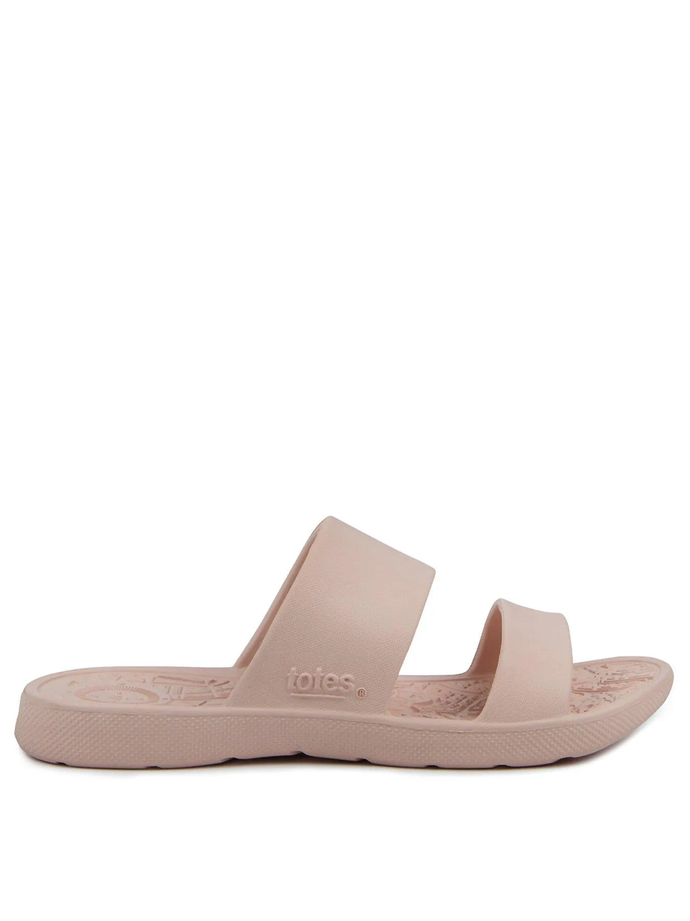 TOTES Solbounce Double Strap Slide Sandals - Evening Sand