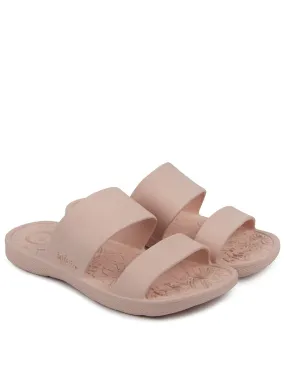 TOTES Solbounce Double Strap Slide Sandals - Evening Sand