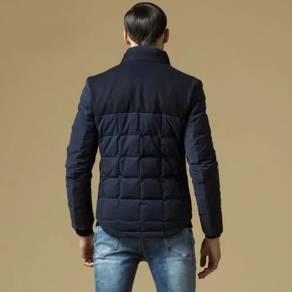 Two tone Padded jacket for men with Chest pocket