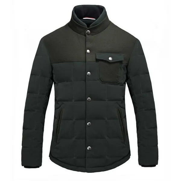 Two tone Padded jacket for men with Chest pocket