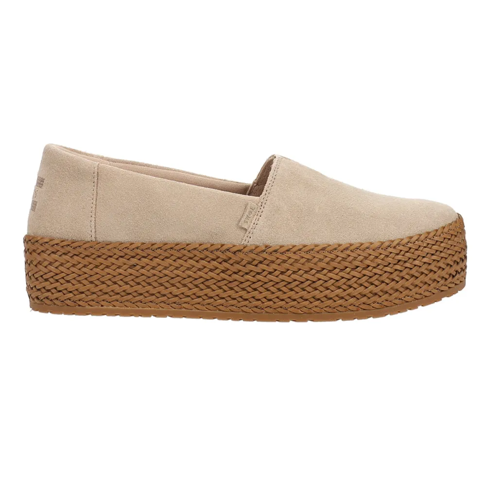 Valencia Suede Plaform Espadrille Flats