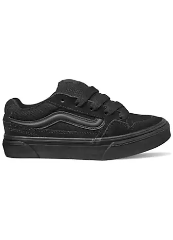 Vans Kids Black Suede & Mesh Caldrone Trainers