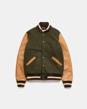 Varsity Jacket - Loden / Rust