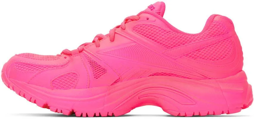 VETEMENTS Pink Reebok Edition Spike Runner 200 Sneakers