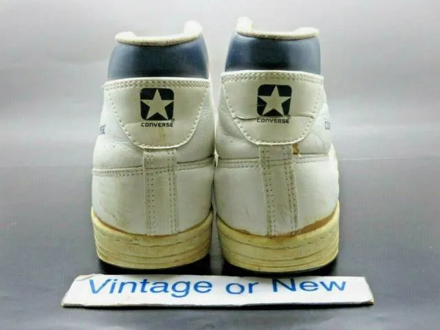 VTG 80's 1984 Converse Startech White Navy Blue Dr.J Bas...