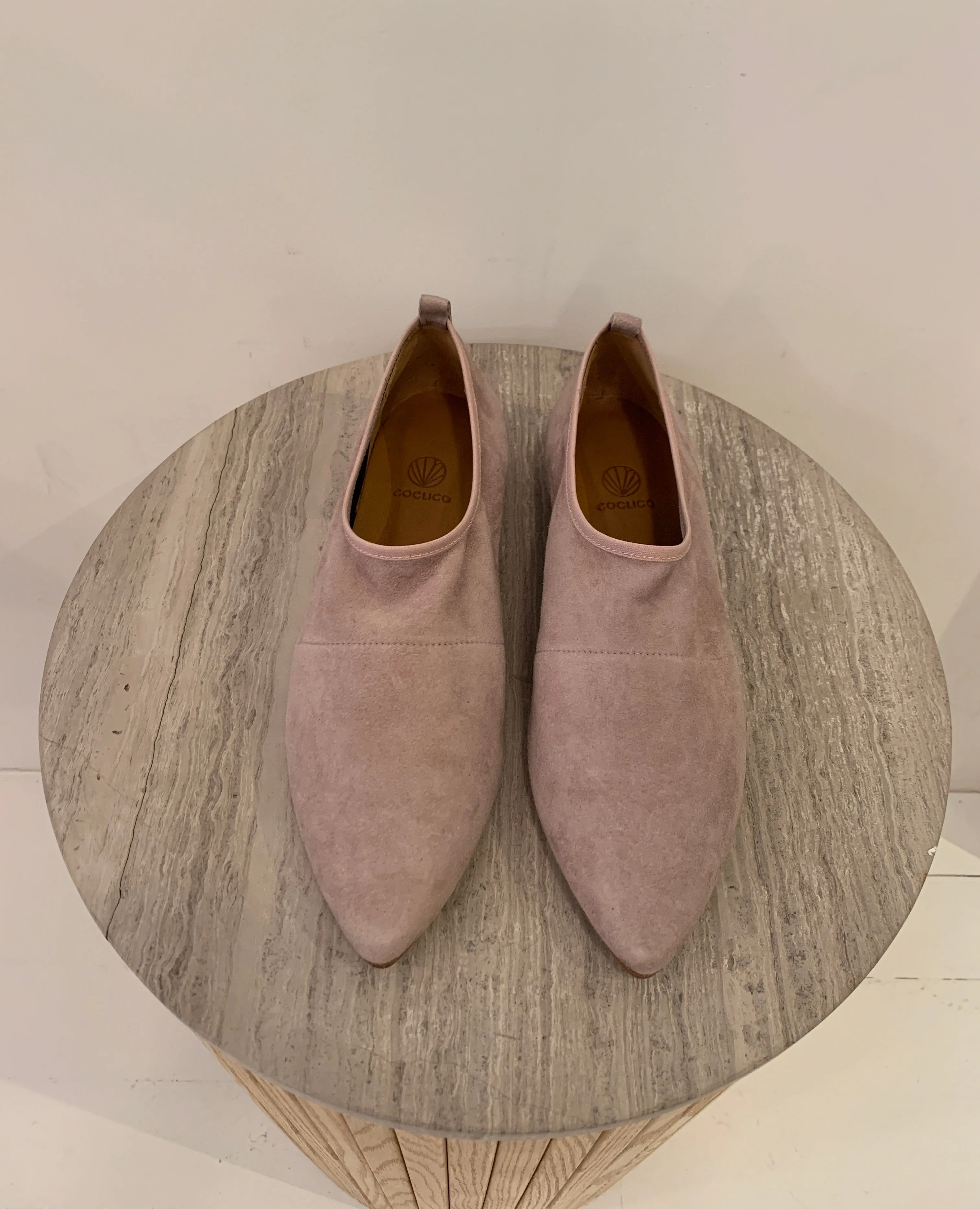 Warehouse Sale - Duba Flats Nougat Suede