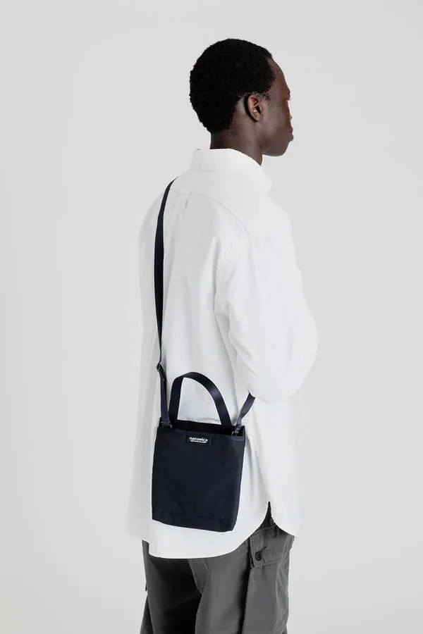 Water Repellent Shoulder Bag - Navy