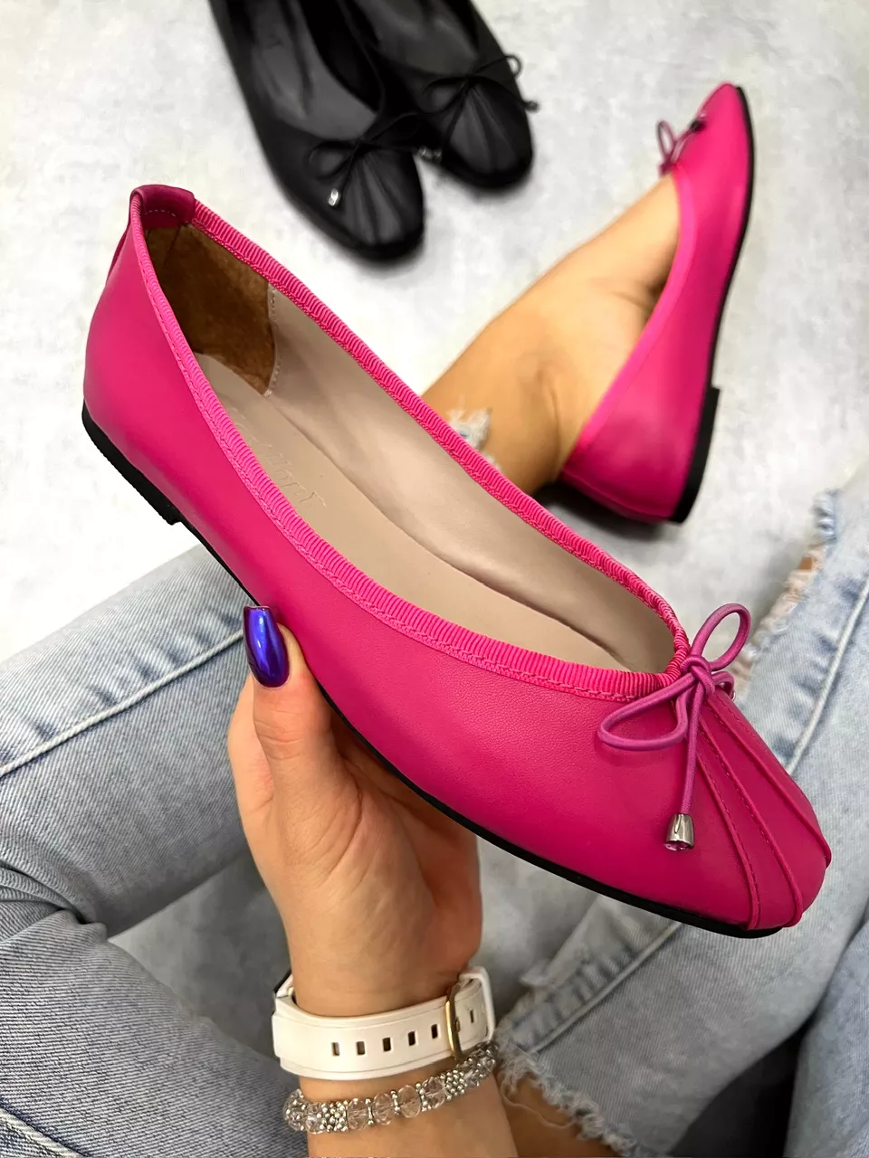 Women flats E059 - PINK