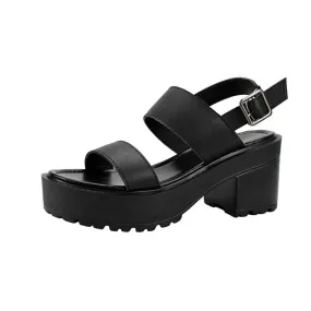 Women's Gothic Punk Open-toe Platform Sandals