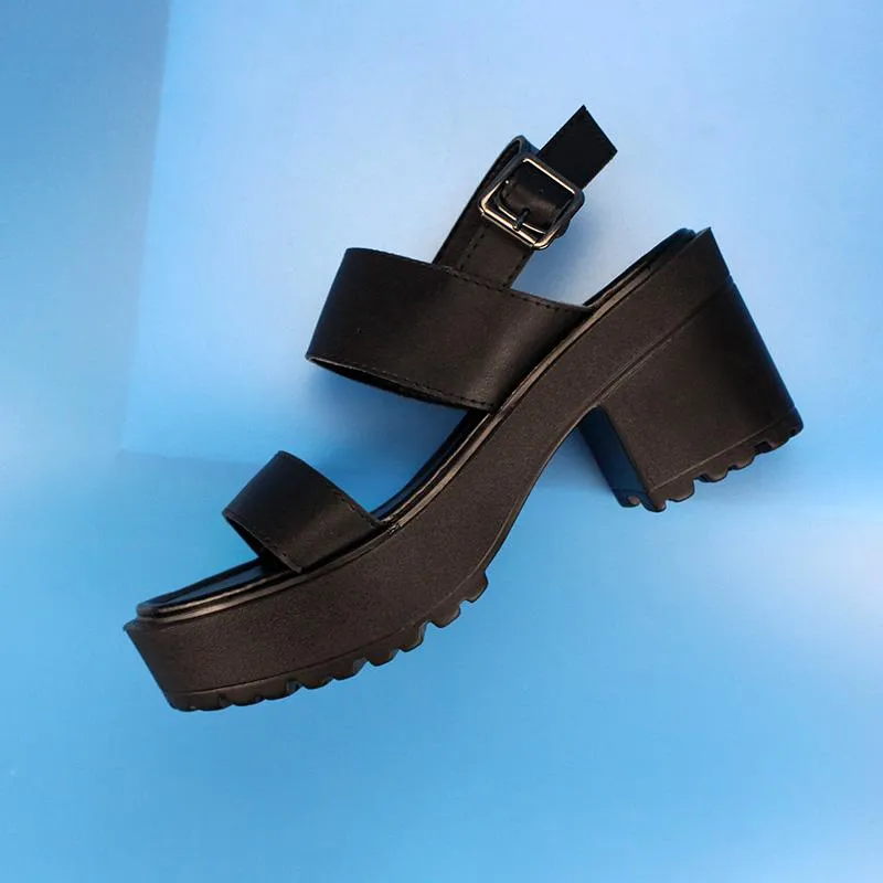 Women's Gothic Punk Open-toe Platform Sandals