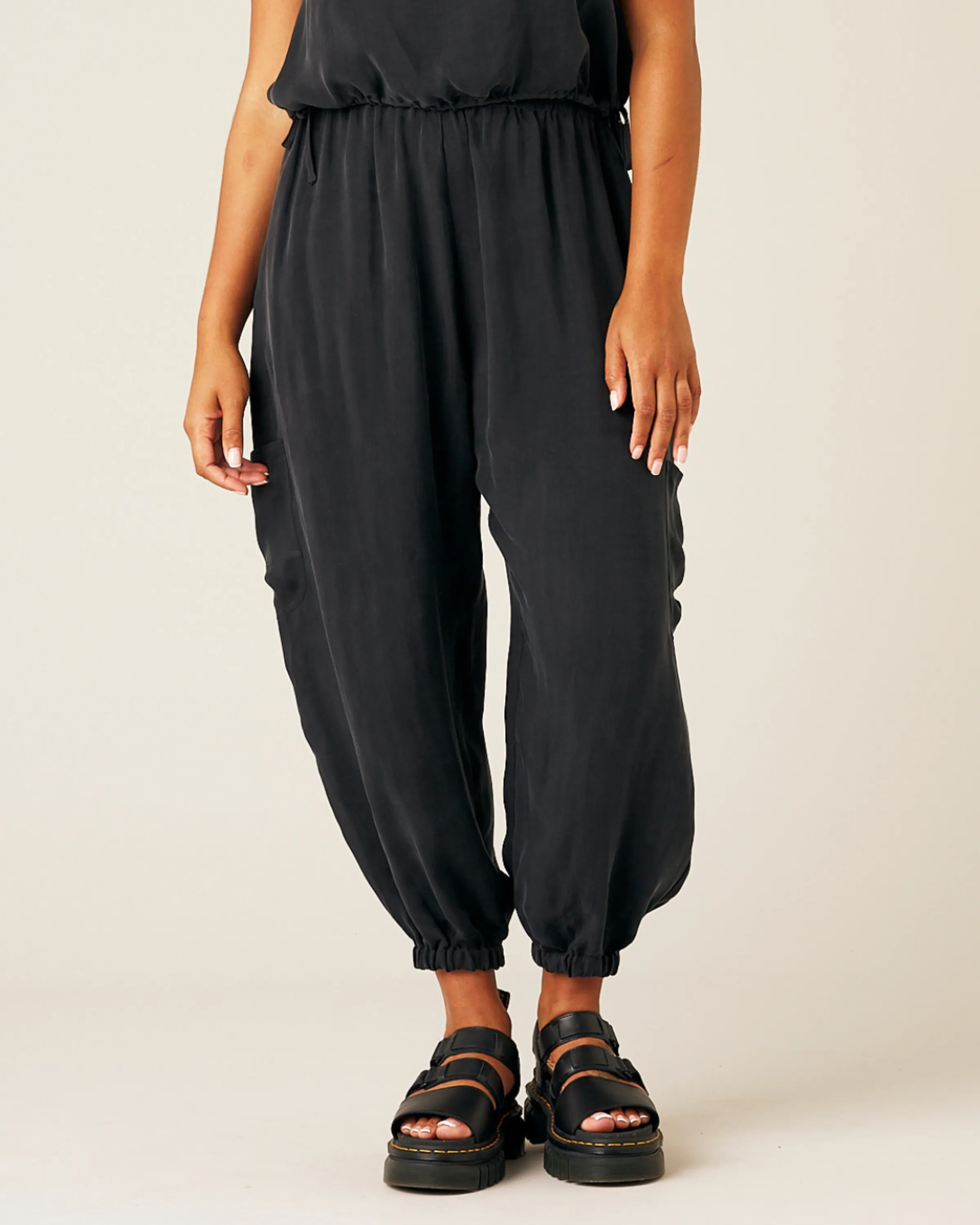 Yoli Cupro Trousers - Black