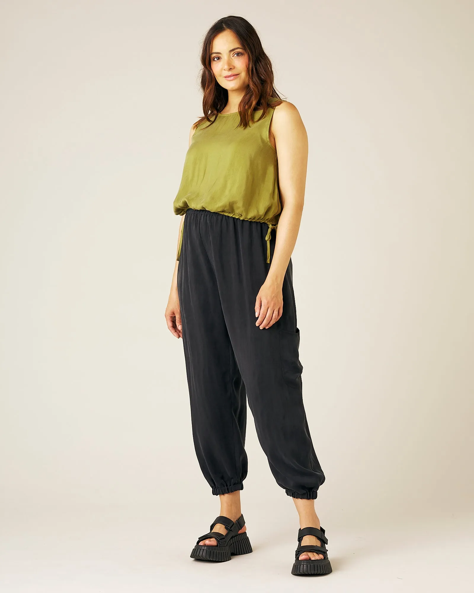 Yoli Cupro Trousers - Black