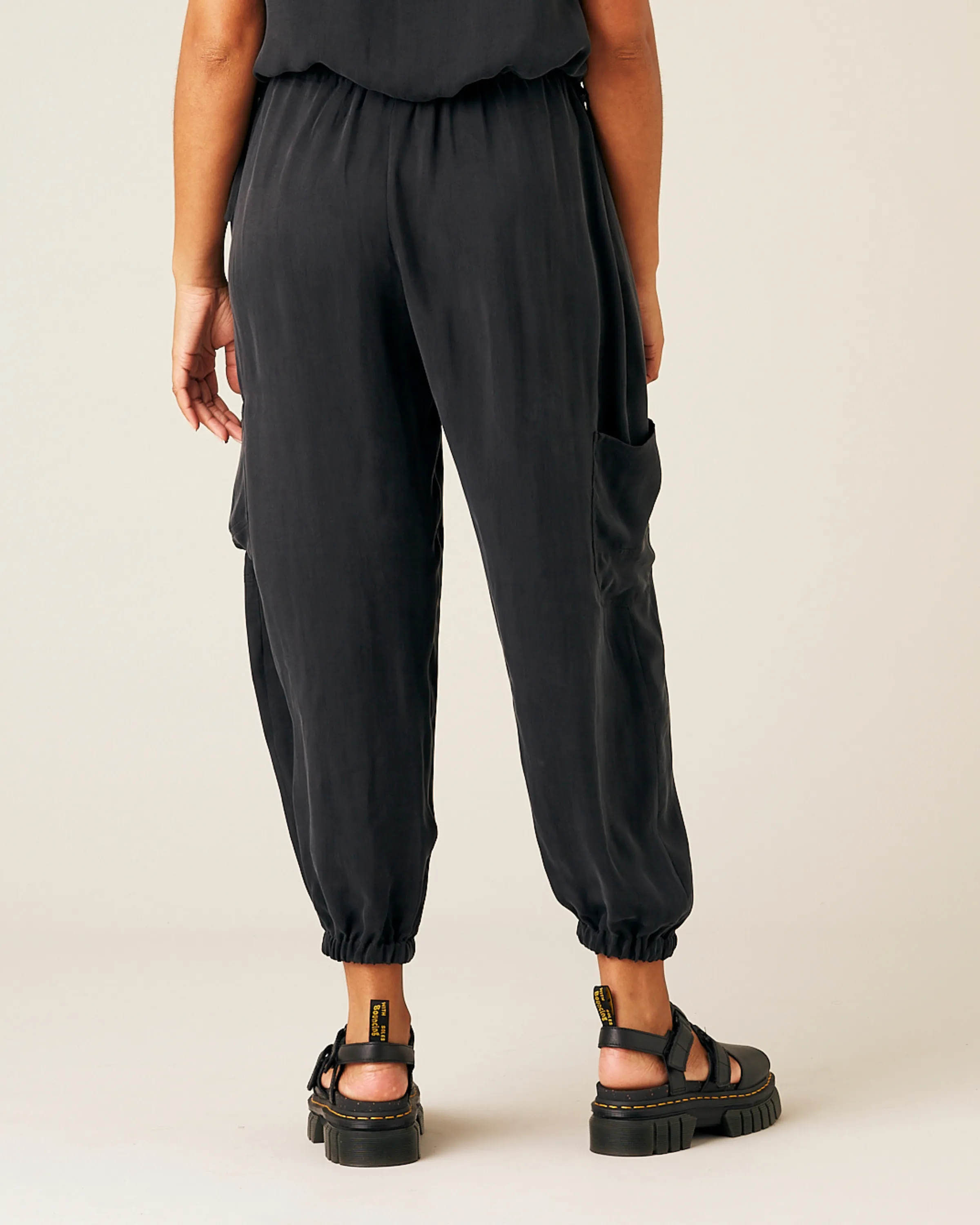 Yoli Cupro Trousers - Black