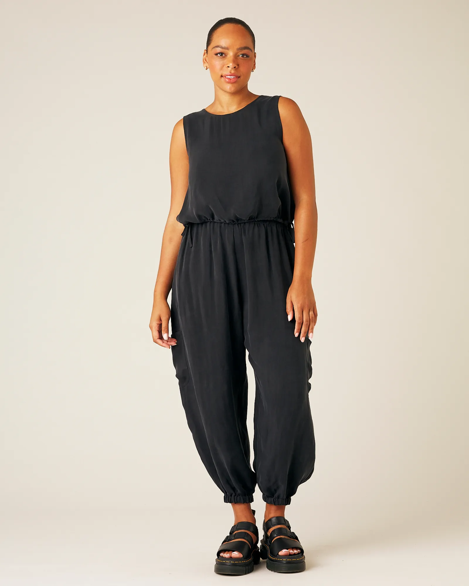 Yoli Cupro Trousers - Black