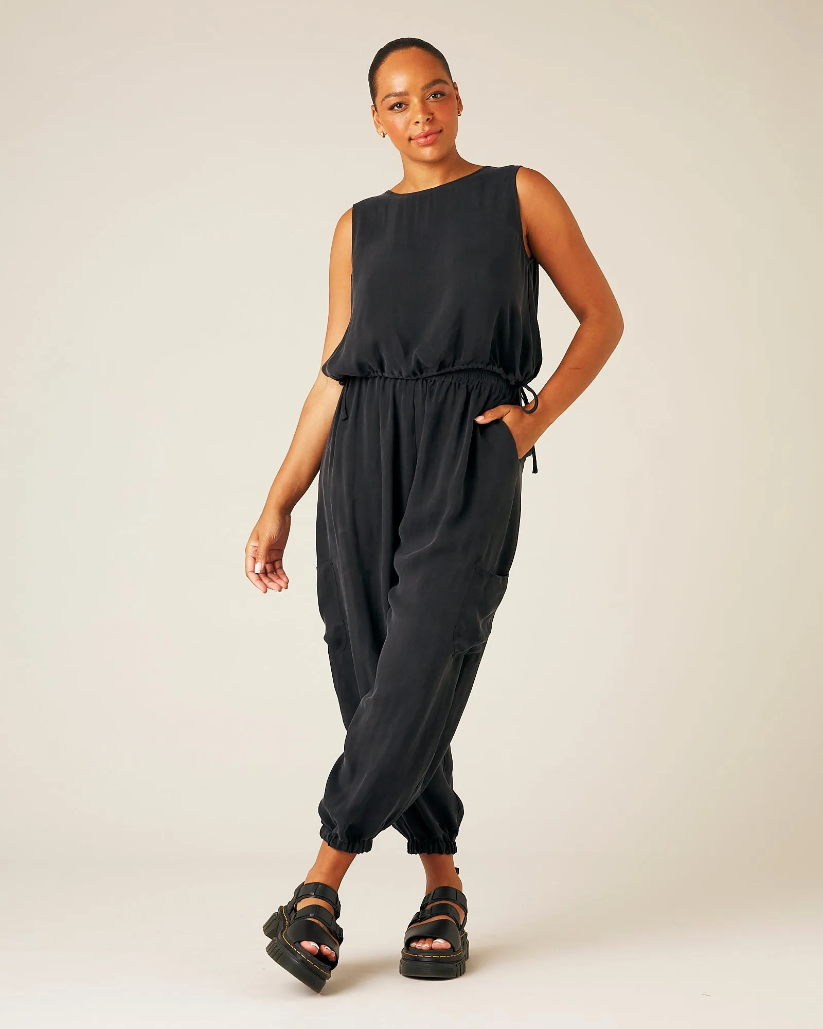 Yoli Cupro Trousers - Black